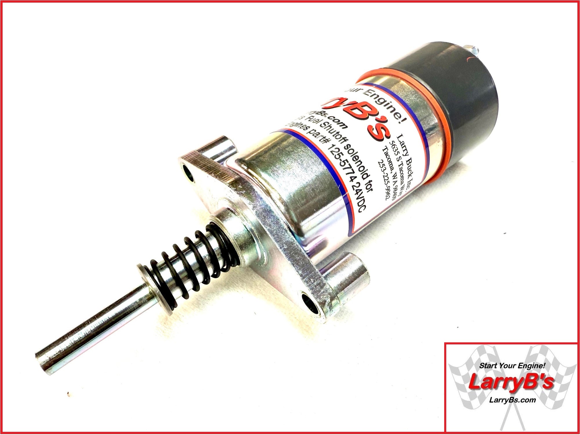 LarryB's 125-5774 Fuel Shutoff Solenoid, fits Caterpillar engines 24V