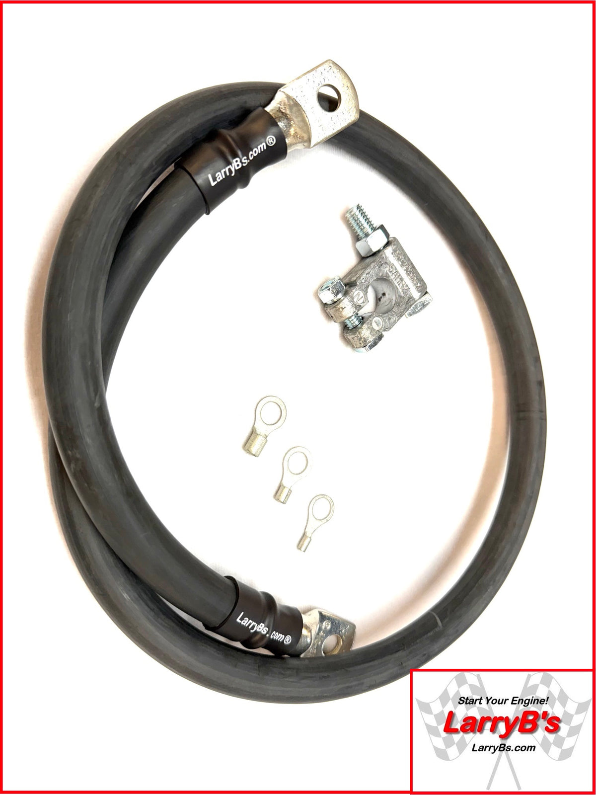 LarryB's MONDO Replacement Negative 39" Battery Cable 94-09+ Dodge Ram Cummins