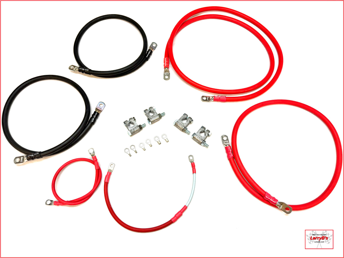 LarryB's Complete Replacement Battery Cable Kit for 2003-2009 Dodge Ram Cummins