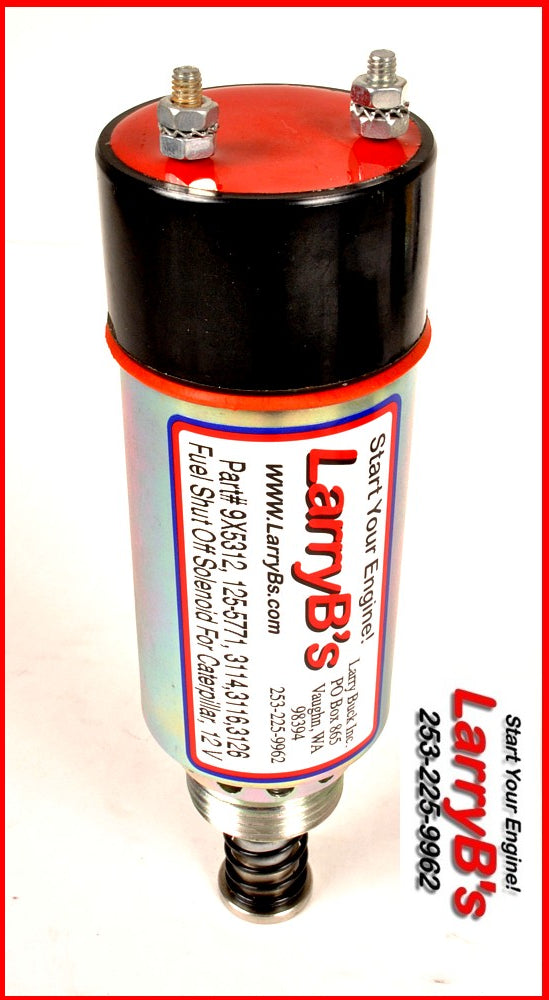 Fuel Shut Off Solenoid 9X-5312 For Caterpillar 3114 3116 3126 Engines - 12V 2-Terminal Stop Solenoid Valve - View #4