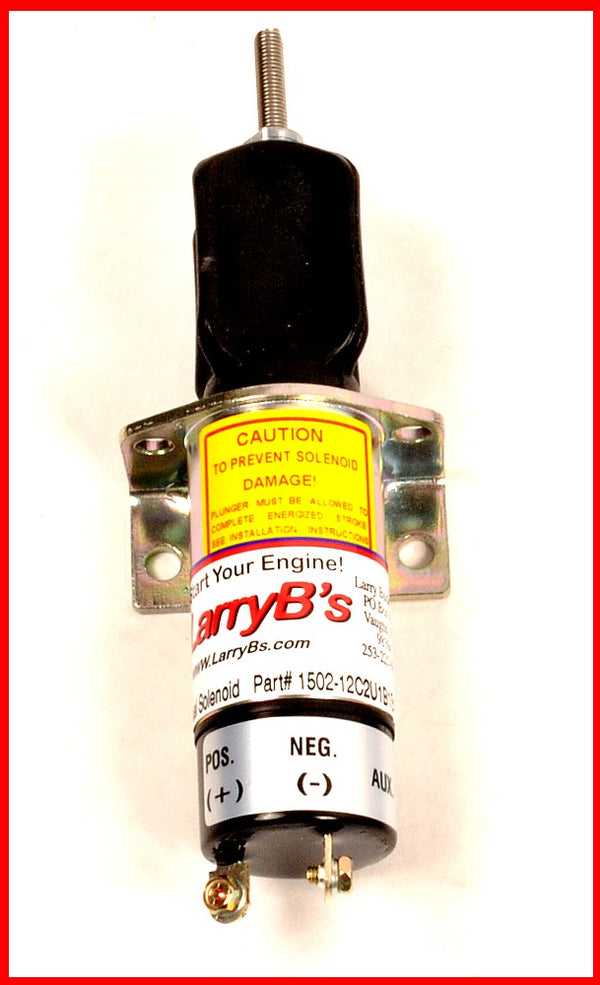 Fuel Shutdown Solenoid, 1502-12C2U1B1S1, 12 Volt DC - LarryB's