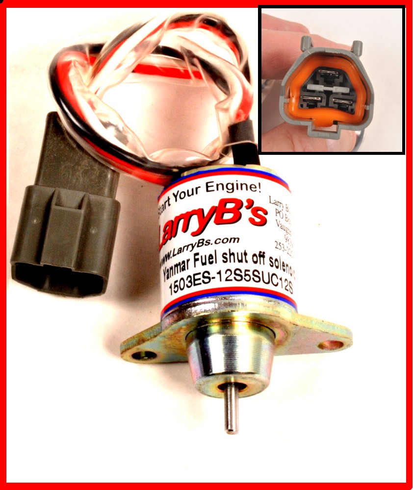 Fuel ShutOff Solenoid 1503ES-12S5SUC12S For Yanmar 119233-77932 12V LarryB's
