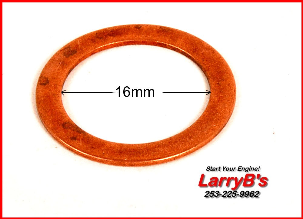 LarryB&#39;s Diesel &amp; Bio compatible 16mm sealing washer only, copper