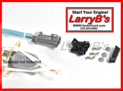 LarryB's Flat Pin Plug for Fuel Solenoid, (harness side, female pins) SC-FP-HS