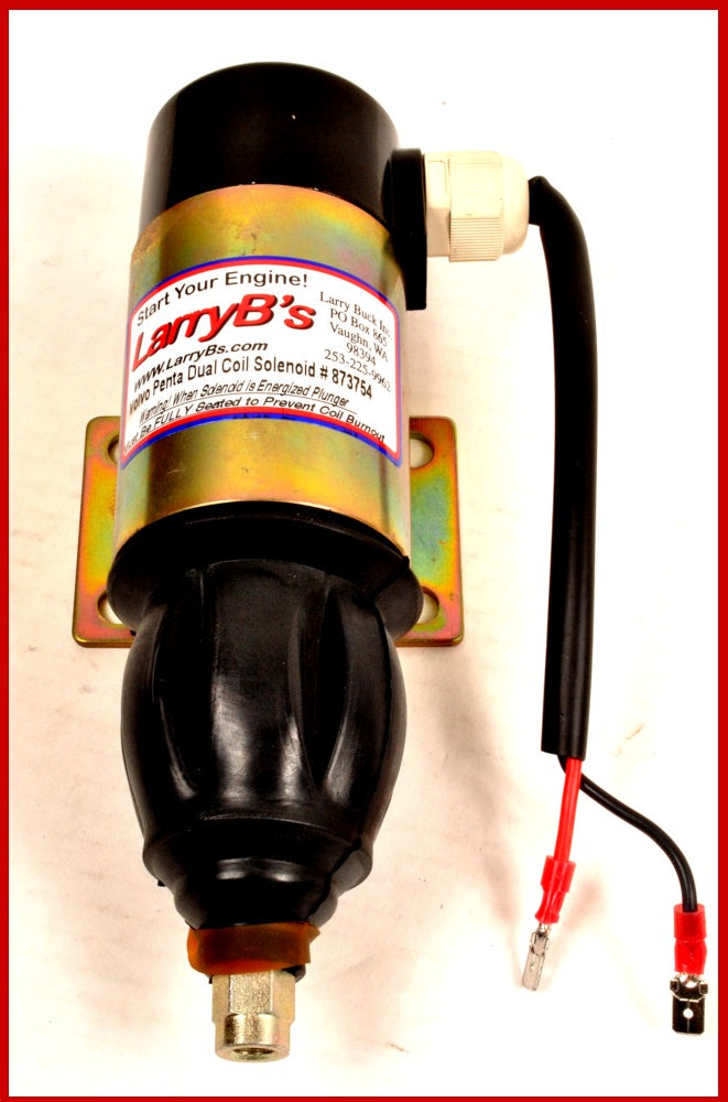 LarryB&#39;s 873754 Volvo Penta Solenoid Internally Switched Dual Coil 2 Wire, 24 V