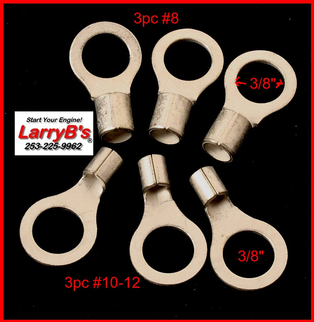 LarryB&#39;s  Neg- Body Ground Wire Repair End Assortment for Dodge Diesel, Crimp and/or Solder