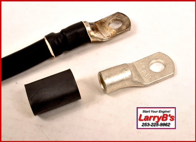 LarryB's  Neg- Battery Cable Repair End, Crimp and/or Solder, 2/0 AWG x 3/8".