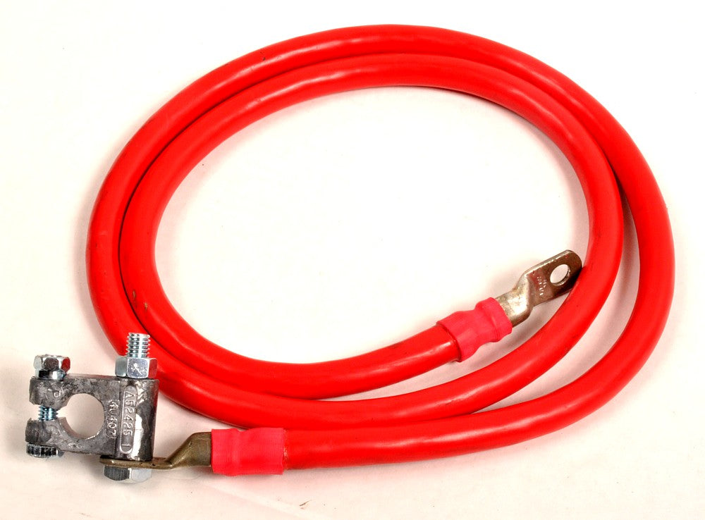 LarryB&#39;s Positive 60&quot; Replacement Battery Cable for 94-02 Dodge Cummins, w/Military style clamp