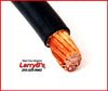 LarryB's Welding Grade Battery Cable By The Foot, 2/0 Black