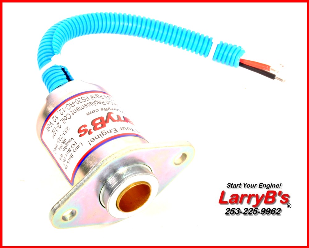 LarryB&#39;s SA-4026-12, Fuel Shutoff Solenoid Coil Body Only 2-1/2”Bolt Spacing 12V