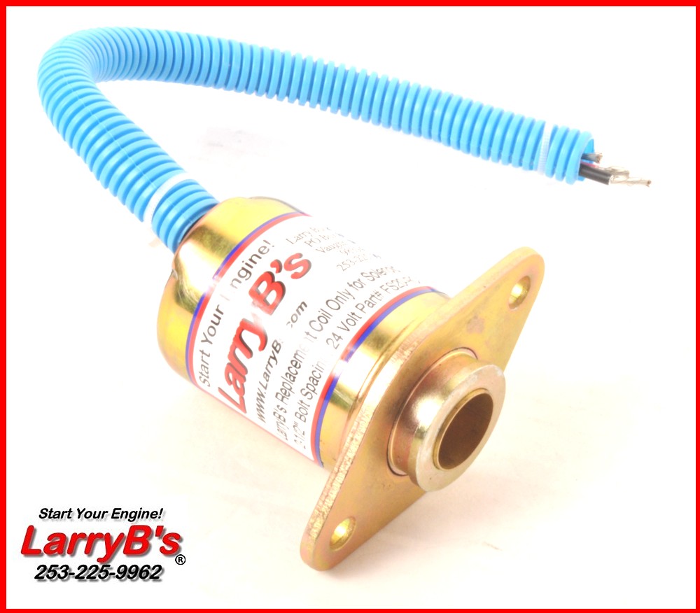 LarryB&#39;s SA-4026-24 Fuel Shutoff Solenoid Coil Body Only 2-1/2”Bolt Spacing 24V