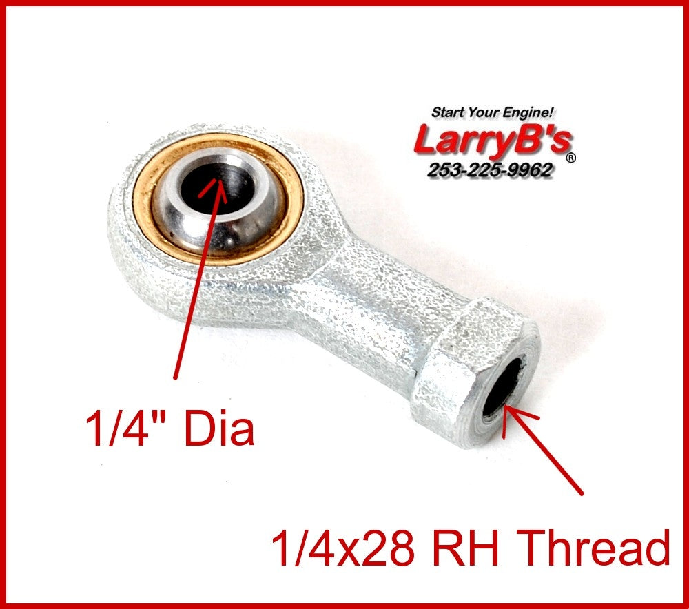 LarryB&#39;s 1/4 inch Heim Joint 1/4x28 Female Right Hand Threads