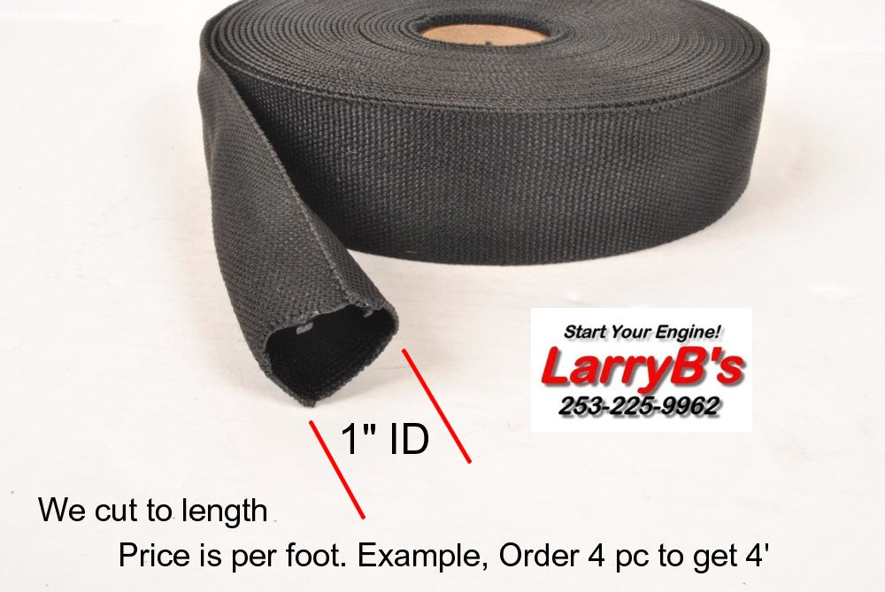 LarryB&#39;s Nylon Protective Sleeve for hydraulic and fuel line protection. 1&quot; ID