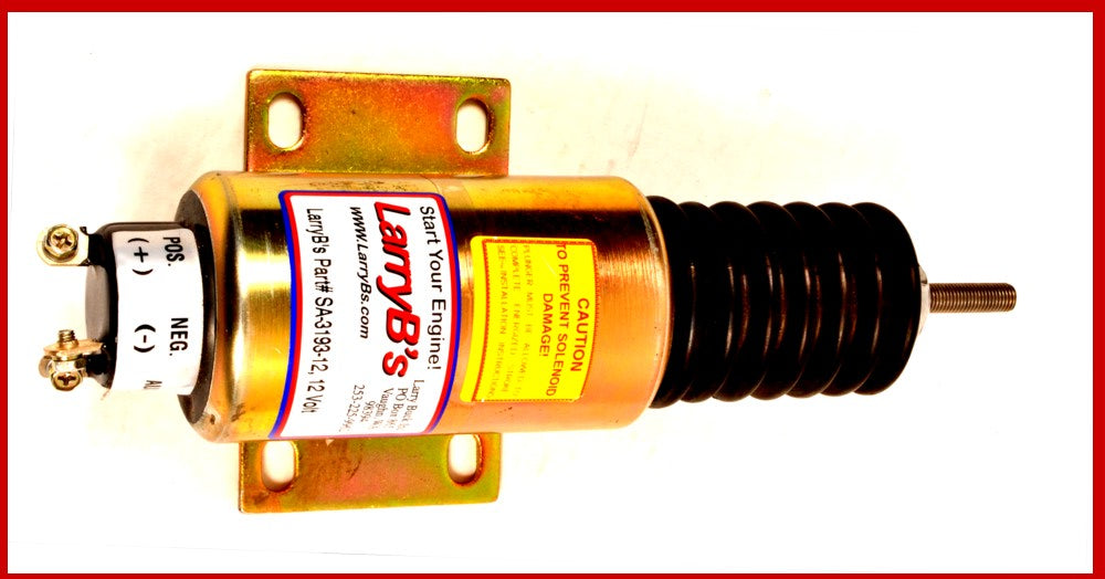 LarryB's Syncro Start Fuel Shutdown Solenoid, SA-3193-12 LarryB's Syncro Start Fuel Shutdown Solenoid, SA-3193-12