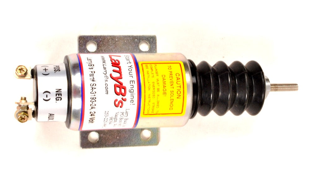 LarryB&#39;s Syncro Start Fuel Shutdown Solenoid, SA-3193-24 24 Volt