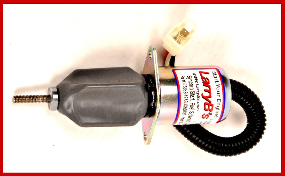 LarryB's SA-3840-T, 119807-77800 Fuel Stop Solenoid For Yanmar 4TNE94 4TNE98 12V
