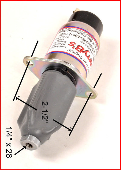 LarryB's Syncro Start Fuel Shutdown Solenoid, SA-4259-12, 1751-12A6U1B1S5, 12 Volt